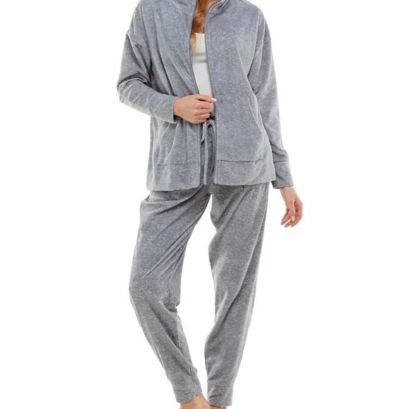 Roudelain Pants - Roudelain Comfy Zip Hoodie and Jogger Lounge Set